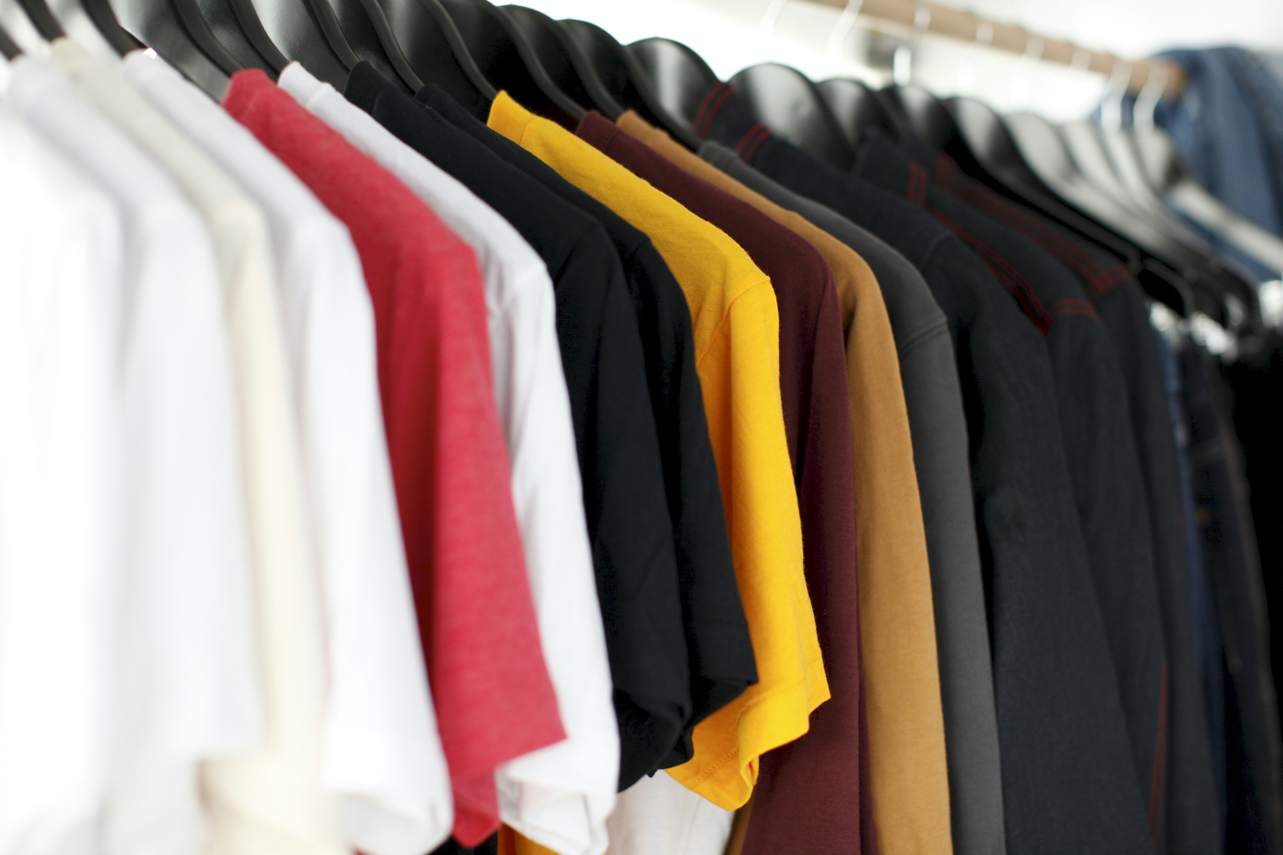 T-shirts on Hangers